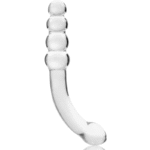 NEBULA SERIES BY IBIZA – MODÈLE 14 GODE EN VERRE BOROSILICATE CLAIR 18.5 CM -O- 3 CM