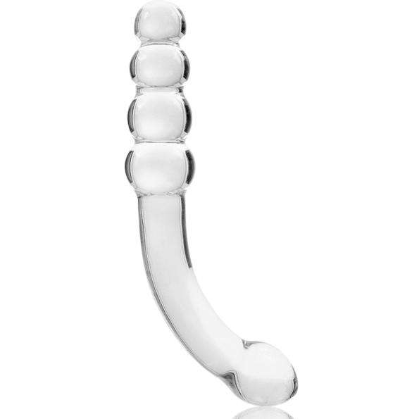 NEBULA SERIES BY IBIZA - MODÈLE 14 GODE EN VERRE BOROSILICATE CLAIR 18.5 CM -O- 3 CM-NEBULA SERIES BY IBIZA-sextoys-lingerie-bdsm-hygiène-sexshop