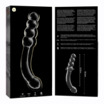 NEBULA SERIES BY IBIZA – MODÈLE 14 GODE EN VERRE BOROSILICATE CLAIR 18.5 CM -O- 3 CM