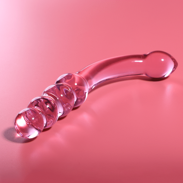 NEBULA SERIES BY IBIZA - MODÈLE 14 GODE EN VERRE BOROSILICATE ROSE 18.5 CM -O- 3 CM-NEBULA SERIES BY IBIZA-sextoys-lingerie-bdsm-hygiène-sexshop