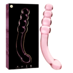 NEBULA SERIES BY IBIZA – MODÈLE 14 GODE EN VERRE BOROSILICATE ROSE 18.5 CM -O- 3 CM