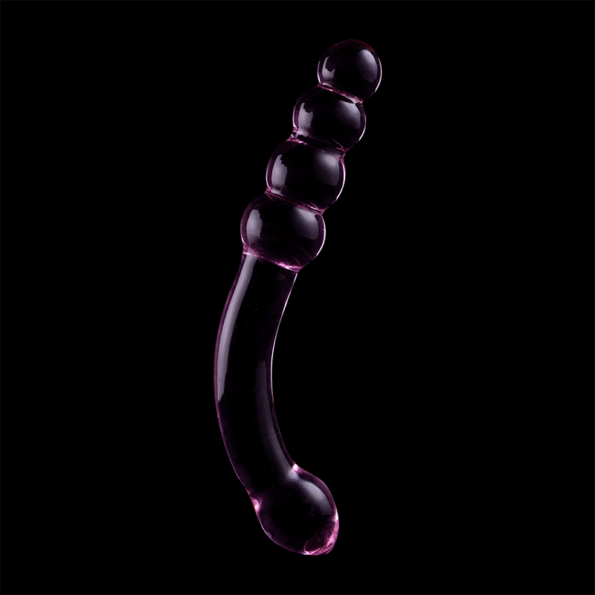 NEBULA SERIES BY IBIZA - MODÈLE 14 GODE EN VERRE BOROSILICATE ROSE 18.5 CM -O- 3 CM-NEBULA SERIES BY IBIZA-sextoys-lingerie-bdsm-hygiène-sexshop