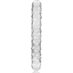 NEBULA SERIES BY IBIZA – MODÈLE 15 GODE EN VERRE BOROSILICATE CLAIR 18.5 CM -O- 3 CM
