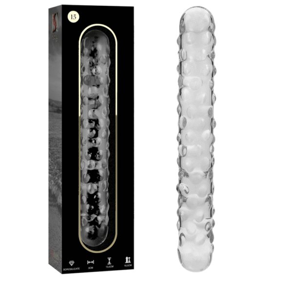 NEBULA SERIES BY IBIZA - MODÈLE 15 GODE EN VERRE BOROSILICATE CLAIR 18.5 CM -O- 3 CM-NEBULA SERIES BY IBIZA-sextoys-lingerie-bdsm-hygiène-sexshop
