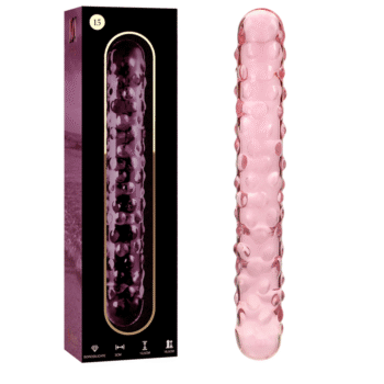 NEBULA SERIES BY IBIZA - MODÈLE 15 GODE EN VERRE BOROSILICATE ROSE 18.5 CM -O- 3 CM-NEBULA SERIES BY IBIZA-sextoys-lingerie-bdsm-hygiène-sexshop