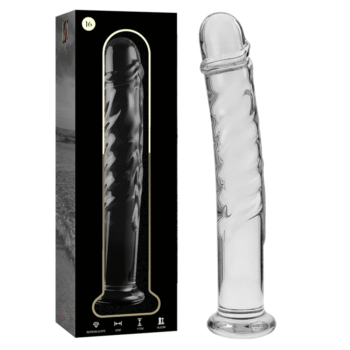NEBULA SERIES BY IBIZA - MODÈLE 16 GODE EN VERRE BOROSILICATE CLAIR 18.5 CM -O- 3 CM-NEBULA SERIES BY IBIZA-sextoys-lingerie-bdsm-hygiène-sexshop