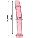 NEBULA SERIES BY IBIZA – MODÈLE 16 GODE EN VERRE BOROSILICATE ROSE 18.5 CM -O- 3 CM