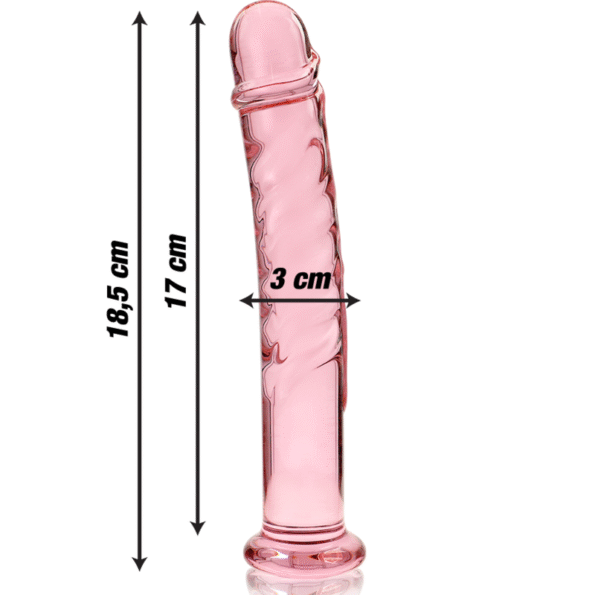 NEBULA SERIES BY IBIZA - MODÈLE 16 GODE EN VERRE BOROSILICATE ROSE 18.5 CM -O- 3 CM-NEBULA SERIES BY IBIZA-sextoys-lingerie-bdsm-hygiène-sexshop