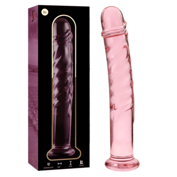 NEBULA SERIES BY IBIZA - MODÈLE 16 GODE EN VERRE BOROSILICATE ROSE 18.5 CM -O- 3 CM-NEBULA SERIES BY IBIZA-sextoys-lingerie-bdsm-hygiène-sexshop