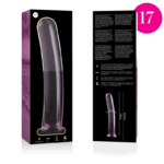 NEBULA SERIES BY IBIZA – MODÈLE 17 GODE EN VERRE BOROSILICATE ROSE 18.5 CM -O- 3 CM