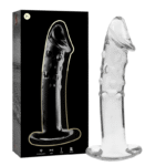 NEBULA SERIES BY IBIZA – MODÈLE 19 GODE EN VERRE BOROSILICATE CLAIR 18.5 CM -O- 4 CM