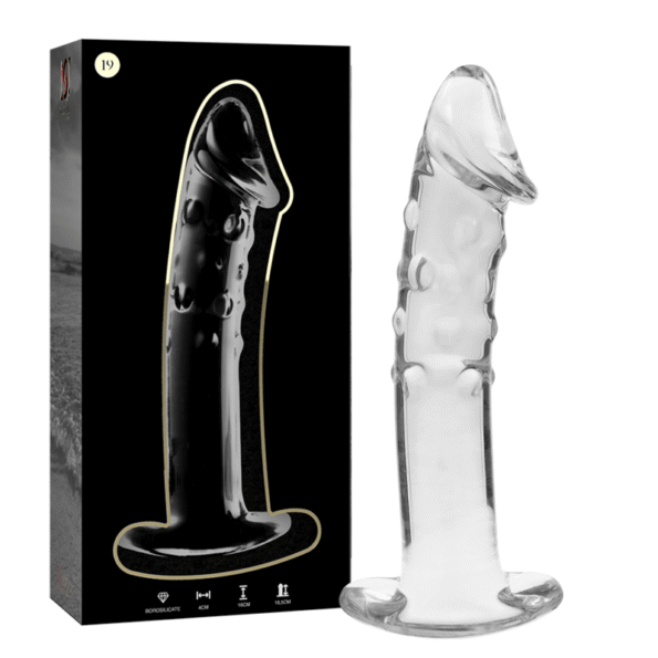 NEBULA SERIES BY IBIZA - MODÈLE 19 GODE EN VERRE BOROSILICATE CLAIR 18.5 CM -O- 4 CM-NEBULA SERIES BY IBIZA-sextoys-lingerie-bdsm-hygiène-sexshop