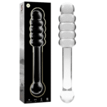 NEBULA SERIES BY IBIZA – MODÈLE 20 GODE EN VERRE BOROSILICATE CLAIR 20.5 CM -O- 3 CM