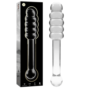 NEBULA SERIES BY IBIZA - MODÈLE 20 GODE EN VERRE BOROSILICATE CLAIR 20.5 CM -O- 3 CM-NEBULA SERIES BY IBIZA-sextoys-lingerie-bdsm-hygiène-sexshop