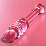 NEBULA SERIES BY IBIZA – MODÈLE 20 GODE EN VERRE BOROSILICATE ROSE 20.5 CM -O- 3 CM