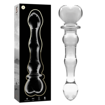 NEBULA SERIES BY IBIZA - MODÈLE 21 GODE EN VERRE BOROSILICATE CLAIR 20.5 CM -O- 3.5 CM-NEBULA SERIES BY IBIZA-sextoys-lingerie-bdsm-hygiène-sexshop