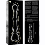 NEBULA SERIES BY IBIZA – MODÈLE 21 GODE EN VERRE BOROSILICATE CLAIR 20.5 CM -O- 3.5 CM
