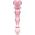 NEBULA SERIES BY IBIZA – MODÈLE 21 GODE EN VERRE BOROSILICATE ROSE 20.5 CM -O- 3.5 CM