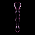 NEBULA SERIES BY IBIZA – MODÈLE 21 GODE EN VERRE BOROSILICATE ROSE 20.5 CM -O- 3.5 CM
