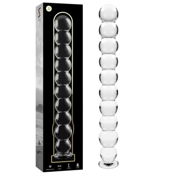 NEBULA SERIES BY IBIZA - MODÈLE 22 GODE EN VERRE BOROSILICATE CLAIR 21.5 CM -O- 2.5 CM-NEBULA SERIES BY IBIZA-sextoys-lingerie-bdsm-hygiène-sexshop