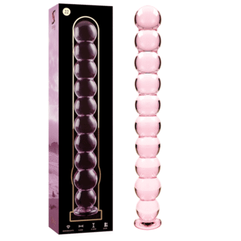 NEBULA SERIES BY IBIZA - MODÈLE 22 GODE EN VERRE BOROSILICATE ROSE 21.5 CM -O- 2.5 CM-NEBULA SERIES BY IBIZA-sextoys-lingerie-bdsm-hygiène-sexshop