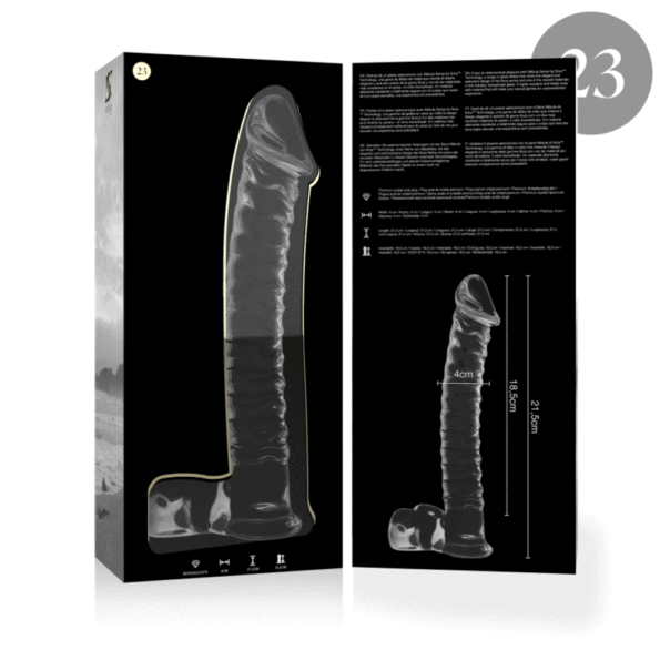 NEBULA SERIES BY IBIZA - MODÈLE 23 GODE EN VERRE BOROSILICATE CLAIR 21.5 CM -O- 4 CM-NEBULA SERIES BY IBIZA-sextoys-lingerie-bdsm-hygiène-sexshop