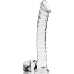NEBULA SERIES BY IBIZA – MODÈLE 23 GODE EN VERRE BOROSILICATE CLAIR 21.5 CM -O- 4 CM