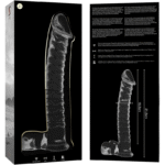 NEBULA SERIES BY IBIZA – MODÈLE 23 GODE EN VERRE BOROSILICATE CLAIR 21.5 CM -O- 4 CM