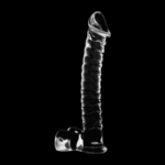 NEBULA SERIES BY IBIZA – MODÈLE 23 GODE EN VERRE BOROSILICATE CLAIR 21.5 CM -O- 4 CM