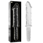 NEBULA SERIES BY IBIZA – MODÈLE 24 GODE EN VERRE BOROSILICATE CLAIR 28.5 CM -O- 5 CM