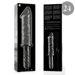 NEBULA SERIES BY IBIZA – MODÈLE 24 GODE EN VERRE BOROSILICATE CLAIR 28.5 CM -O- 5 CM