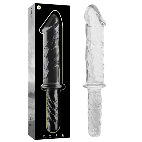 NEBULA SERIES BY IBIZA - MODÈLE 24 GODE EN VERRE BOROSILICATE CLAIR 28.5 CM -O- 5 CM-NEBULA SERIES BY IBIZA-sextoys-lingerie-bdsm-hygiène-sexshop