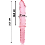 NEBULA SERIES BY IBIZA – MODÈLE 24 GODE EN VERRE BOROSILICATE ROSE 28.5 CM -O- 5 CM