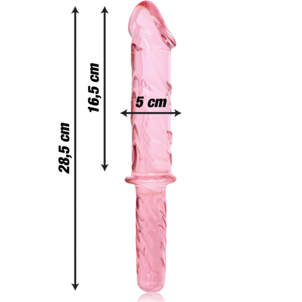 NEBULA SERIES BY IBIZA - MODÈLE 24 GODE EN VERRE BOROSILICATE ROSE 28.5 CM -O- 5 CM-NEBULA SERIES BY IBIZA-sextoys-lingerie-bdsm-hygiène-sexshop