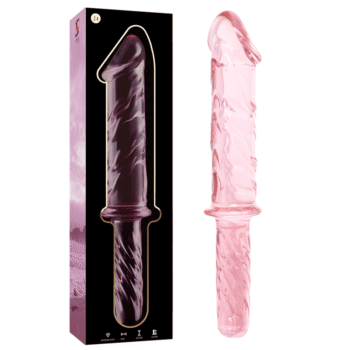 NEBULA SERIES BY IBIZA - MODÈLE 24 GODE EN VERRE BOROSILICATE ROSE 28.5 CM -O- 5 CM-NEBULA SERIES BY IBIZA-sextoys-lingerie-bdsm-hygiène-sexshop
