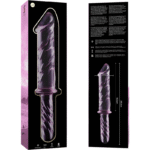 NEBULA SERIES BY IBIZA – MODÈLE 24 GODE EN VERRE BOROSILICATE ROSE 28.5 CM -O- 5 CM
