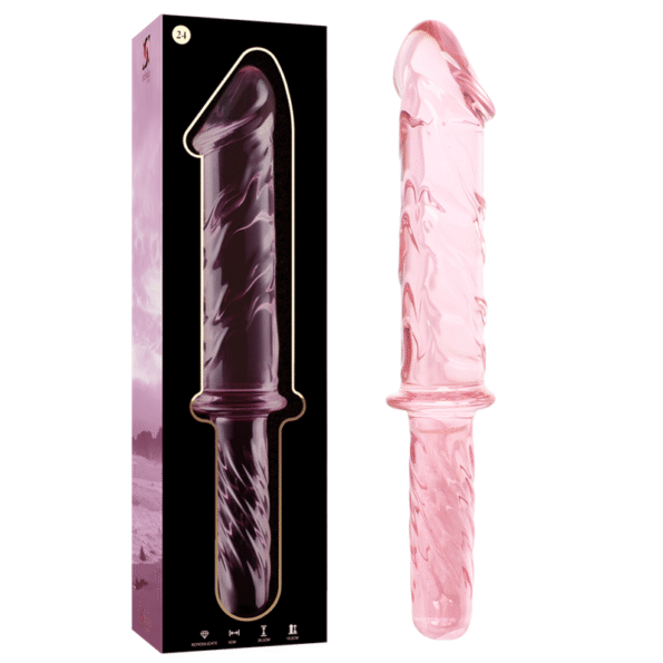 NEBULA SERIES BY IBIZA - MODÈLE 24 GODE EN VERRE BOROSILICATE ROSE 28.5 CM -O- 5 CM-NEBULA SERIES BY IBIZA-sextoys-lingerie-bdsm-hygiène-sexshop