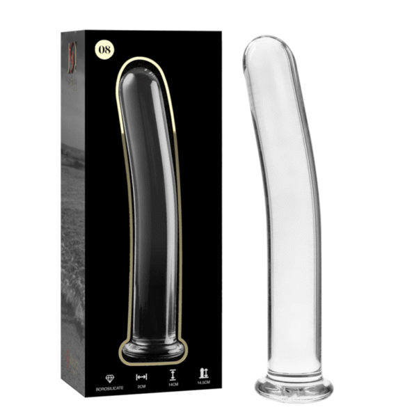 NEBULA SERIES BY IBIZA - MODÈLE 8 GODE EN VERRE BOROSILICATE CLAIR 14.5 CM -O- 2 CM-NEBULA SERIES BY IBIZA-sextoys-lingerie-bdsm-hygiène-sexshop