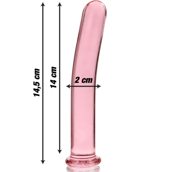 NEBULA SERIES BY IBIZA - MODÈLE 8 GODE EN VERRE BOROSILICATE ROSE 14.5 CM -O- 2 CM-NEBULA SERIES BY IBIZA-sextoys-lingerie-bdsm-hygiène-sexshop