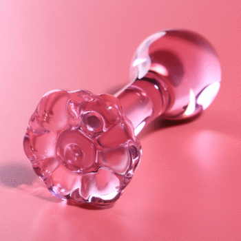 NEBULA SERIES BY IBIZA - PLUG ANAL MODÈLE 2 VERRE BOROSILICATE ROSE 11 CM -O- 3.5 CM-NEBULA SERIES BY IBIZA-sextoys-lingerie-bdsm-hygiène-sexshop