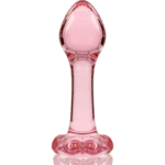 NEBULA SERIES BY IBIZA – PLUG ANAL MODÈLE 2 VERRE BOROSILICATE ROSE 11 CM -O- 3.5 CM