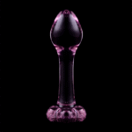 NEBULA SERIES BY IBIZA – PLUG ANAL MODÈLE 2 VERRE BOROSILICATE ROSE 11 CM -O- 3.5 CM
