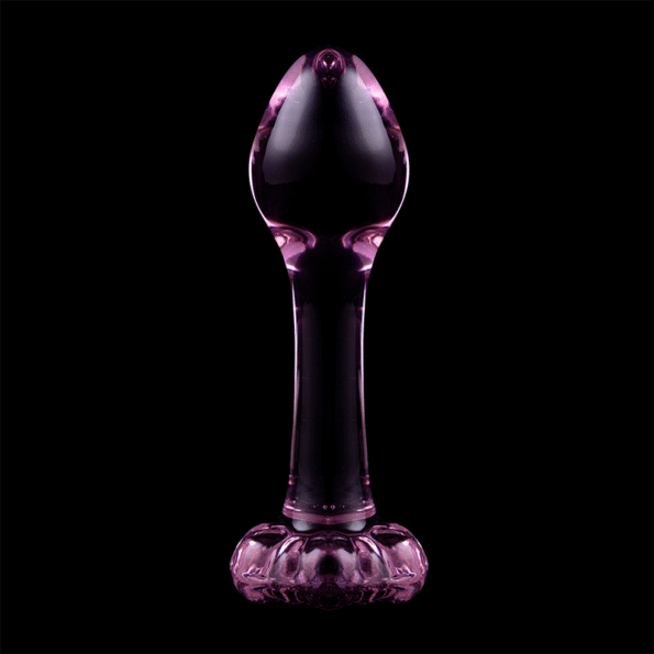 NEBULA SERIES BY IBIZA - PLUG ANAL MODÈLE 2 VERRE BOROSILICATE ROSE 11 CM -O- 3.5 CM-NEBULA SERIES BY IBIZA-sextoys-lingerie-bdsm-hygiène-sexshop