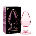 NEBULA SERIES BY IBIZA – PLUG ANAL MODÈLE 3 VERRE BOROSILICATE ROSE 11 CM -O- 5 CM