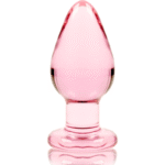 NEBULA SERIES BY IBIZA – PLUG ANAL MODÈLE 3 VERRE BOROSILICATE ROSE 11 CM -O- 5 CM