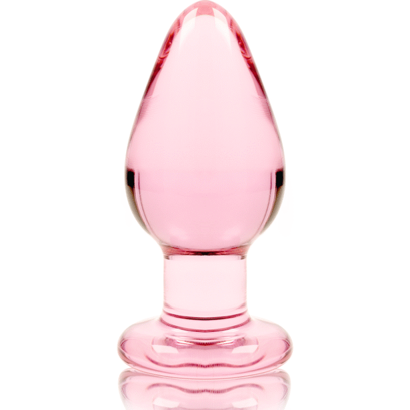 NEBULA SERIES BY IBIZA - PLUG ANAL MODÈLE 3 VERRE BOROSILICATE ROSE 11 CM -O- 5 CM-NEBULA SERIES BY IBIZA-sextoys-lingerie-bdsm-hygiène-sexshop