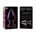 NEBULA SERIES BY IBIZA – PLUG ANAL MODÈLE 3 VERRE BOROSILICATE ROSE 11 CM -O- 5 CM