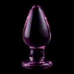 NEBULA SERIES BY IBIZA – PLUG ANAL MODÈLE 3 VERRE BOROSILICATE ROSE 11 CM -O- 5 CM