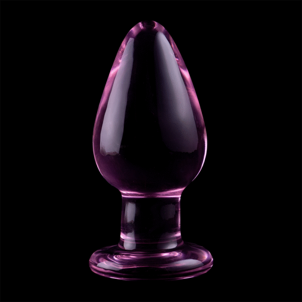 NEBULA SERIES BY IBIZA - PLUG ANAL MODÈLE 3 VERRE BOROSILICATE ROSE 11 CM -O- 5 CM-NEBULA SERIES BY IBIZA-sextoys-lingerie-bdsm-hygiène-sexshop