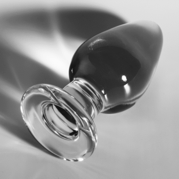 NEBULA SERIES BY IBIZA - PLUG ANAL MODÈLE 3 VERRE BOROSILICATE TRANSPARENT 11 CM -O- 5 CM-NEBULA SERIES BY IBIZA-sextoys-lingerie-bdsm-hygiène-sexshop